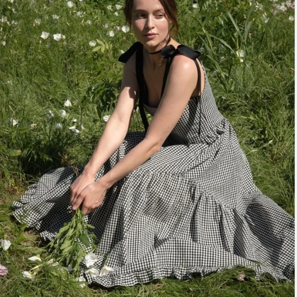 Of her own kind - THE MIRABELLE DRESS in black gingham NWT - xl - Picture 15 of 16